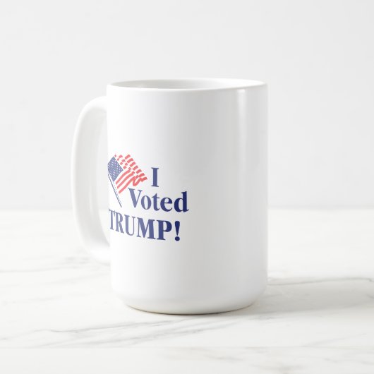 Ik heb Trump gestemd Koffiemok (Voorkant links)