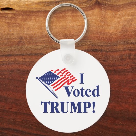 Ik heb Trump gestemd Sleutelhanger (Achterkant)