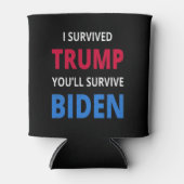 Ik heb Trump overleefd, je zult overleven... Blikjeskoeler (Voorkant)