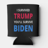 Ik heb Trump overleefd, je zult overleven... Blikjeskoeler (Achterkant)