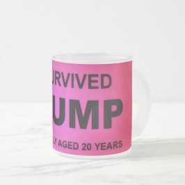 Ik heb tRUMP overleefd Matglas Koffiemok