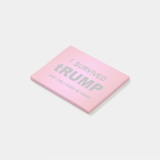 Ik heb tRUMP overleefd Post-it® Notes (Schuin)