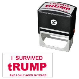 Ik heb TRUMP overleefd Zelfinktende Stempel