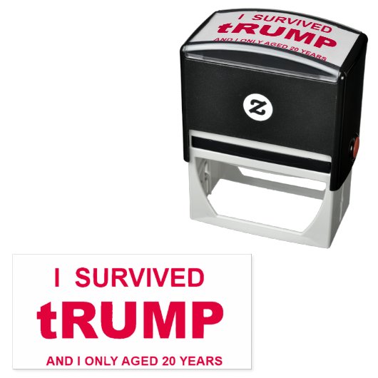 Ik heb TRUMP overleefd Zelfinktende Stempel (In situ)