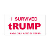 Ik heb TRUMP overleefd Zelfinktende Stempel (Design)