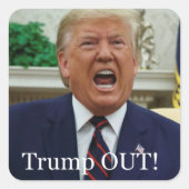 Ik heb Trump weggestemd! Vierkante Sticker (Voorkant)