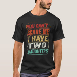 Ik heb twee Daughters Fathers Dag T-shirt