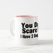 Ik heb twee dochters. tweekleurige koffiemok (Voorkant links)