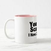 Ik heb twee dochters. tweekleurige koffiemok (Links)