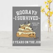 Ik heb twee jaar overleven op het Jubileum van de  Kaart (Gele Bloem)