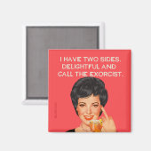 Ik heb twee kanten.... magneet (Voorkant / Achterkant)