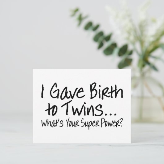 Ik heb twee keer zoveel energie opgehaald als uw s briefkaart (Staand voorkant)