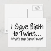 Ik heb twee keer zoveel energie opgehaald als uw s briefkaart (Voorkant / Achterkant)