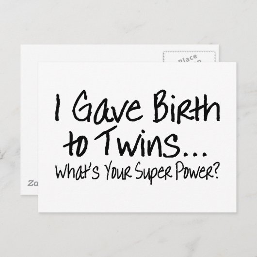 Ik heb twee keer zoveel energie opgehaald als uw s briefkaart (Voorkant / Achterkant)