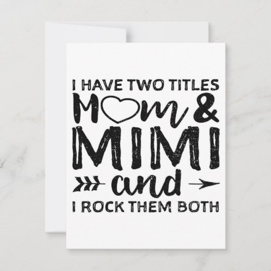 Ik heb twee mama en Mimi|Papa en mama Kaart
