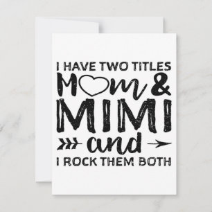 Ik heb twee mama en Mimi Papa en mama Kaart