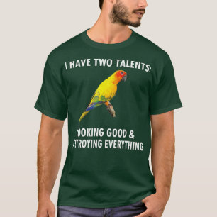 Ik heb twee talenten die eigenaar zijn van de voge t-shirt