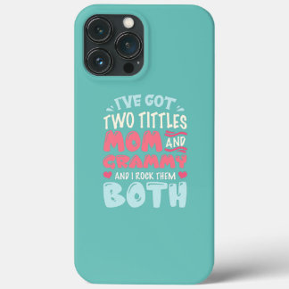 Ik heb twee Titel Mam en Grammy Funny Moederdag Case-Mate iPhone Case
