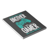 Ik heb twee titels, broer en gamer, grappige gamer notitieblok (Schuin)