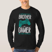 Ik heb twee titels, broer en gamer, grappige gamer t-shirt (Voorkant)