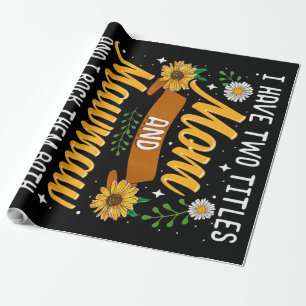 Ik heb twee titels, mama cadeau, Moederdag cadeau Cadeaupapier
