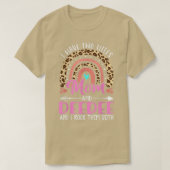 Ik heb twee titels mama en Deedee Grandma Cute Mot T-shirt (Design voorkant)