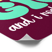 Ik heb twee titels mama en Gigi Funny Moederdag Poster (Hoek)