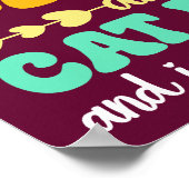 Ik heb twee titels mama en kat mama Moederdag Poster (Hoek)