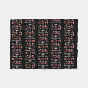 Ik heb twee titels: mama en mijn grappige moeders fleece deken