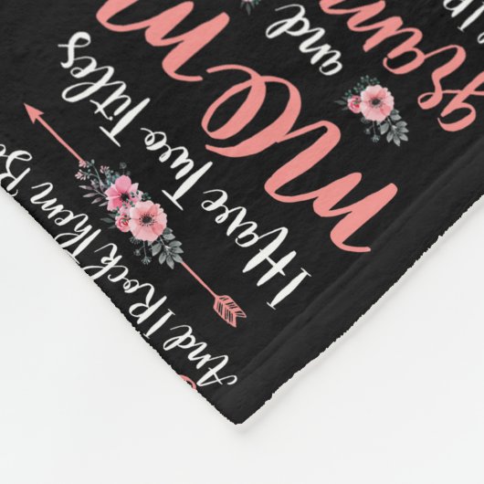 Ik heb twee titels: mama en mijn grappige moeders fleece deken (Hoek)