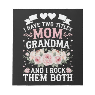 Ik heb twee titels mama en oma leuk voor Moederdag Notitieblok