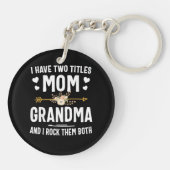 Ik heb twee titels mama en oma sleutelhanger (Achterkant)