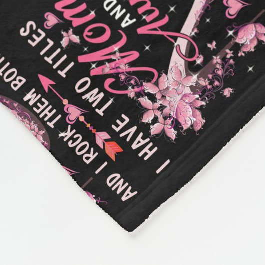 Ik heb twee titels mama en tante Cute Butterflies Fleece Deken (Hoek)