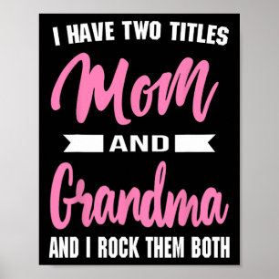 Ik heb twee titels, mama oma en ik gooi ze weg. poster