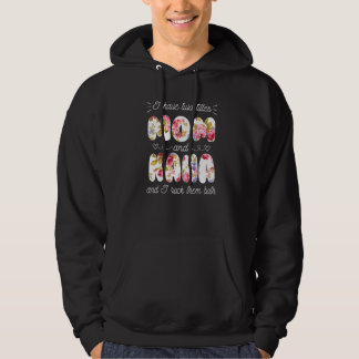 Ik heb twee titels Moeder en oma Moeders Da Hoodie