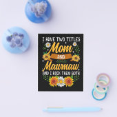 Ik heb twee titels Moederdag cadeau Flyer (Enkel)