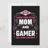 IK HEB TWEE TITELS MOM EN GAMER FEESTDAGENKAART (Voorkant)