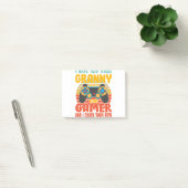 Ik heb twee titels, oma en gamer, grappige games post-it® notes (Kantoor)