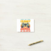 Ik heb twee titels, oma en gamer, grappige games post-it® notes (Op bureau)