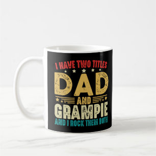 Ik heb twee titels Pa en Grampie Vaderdag Koffiemok