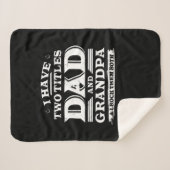 Ik heb twee titels, pa en opa. sherpa deken (Voorkant (horizontaal))