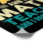 Ik heb twee titels pap en Wiskunde leraar grappig Poster (Hoek)