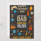 Ik heb twee titels pap ik rock ze beide vader Kaar Kaart (Voorkant)