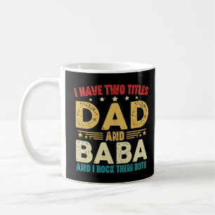 Ik heb twee titels papa en baba Vaderdag Koffiemok