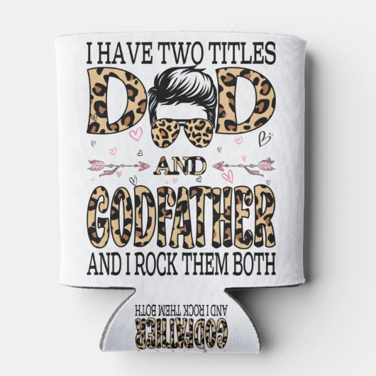 Ik heb twee titels, papa en Godfather... Blikjeskoeler (Achterkant)