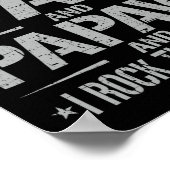 Ik heb twee titels papa en papa grappig vader en # poster (Hoek)