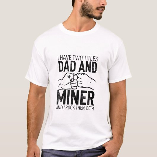 Ik heb twee titels papa t-shirt (Voorkant)