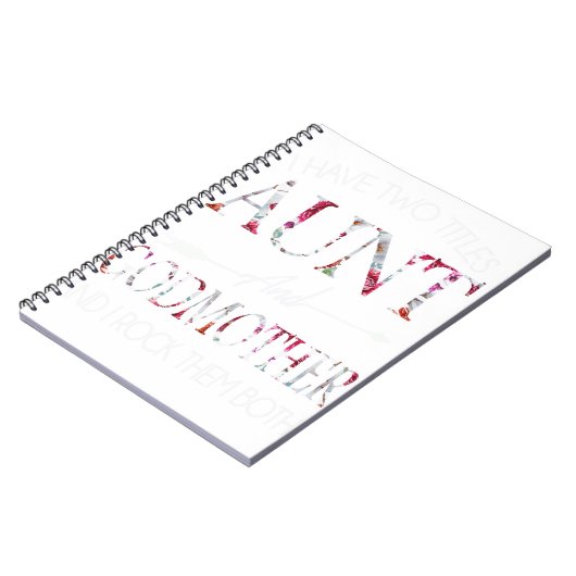 Ik heb twee titels tante en Godmoeder Notitieboek (Linkerzijde)