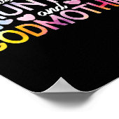 Ik heb twee titels tante en Godmoeder Waterverf Poster (Hoek)