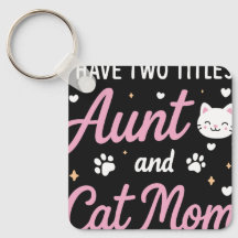 Ik heb twee titels Tante en Kattenmoeder Funny Sle